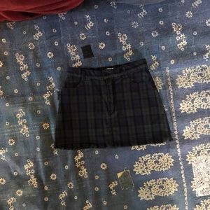 John Galt Plaid Cotton Skirt xs